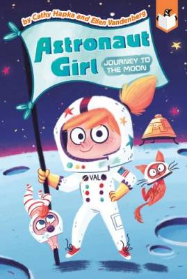 Astronaut girl, journey to the moon