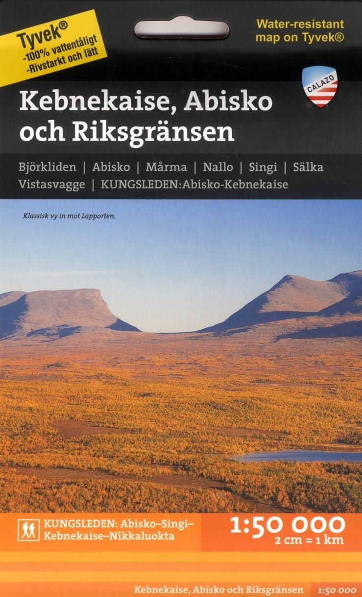 Kebnekaise, Abisko och Riksgränsen 1:50 000