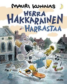 Kirjailijan Mauri Kunnas käytetty kirja Herra Hakkarainen harrastaa