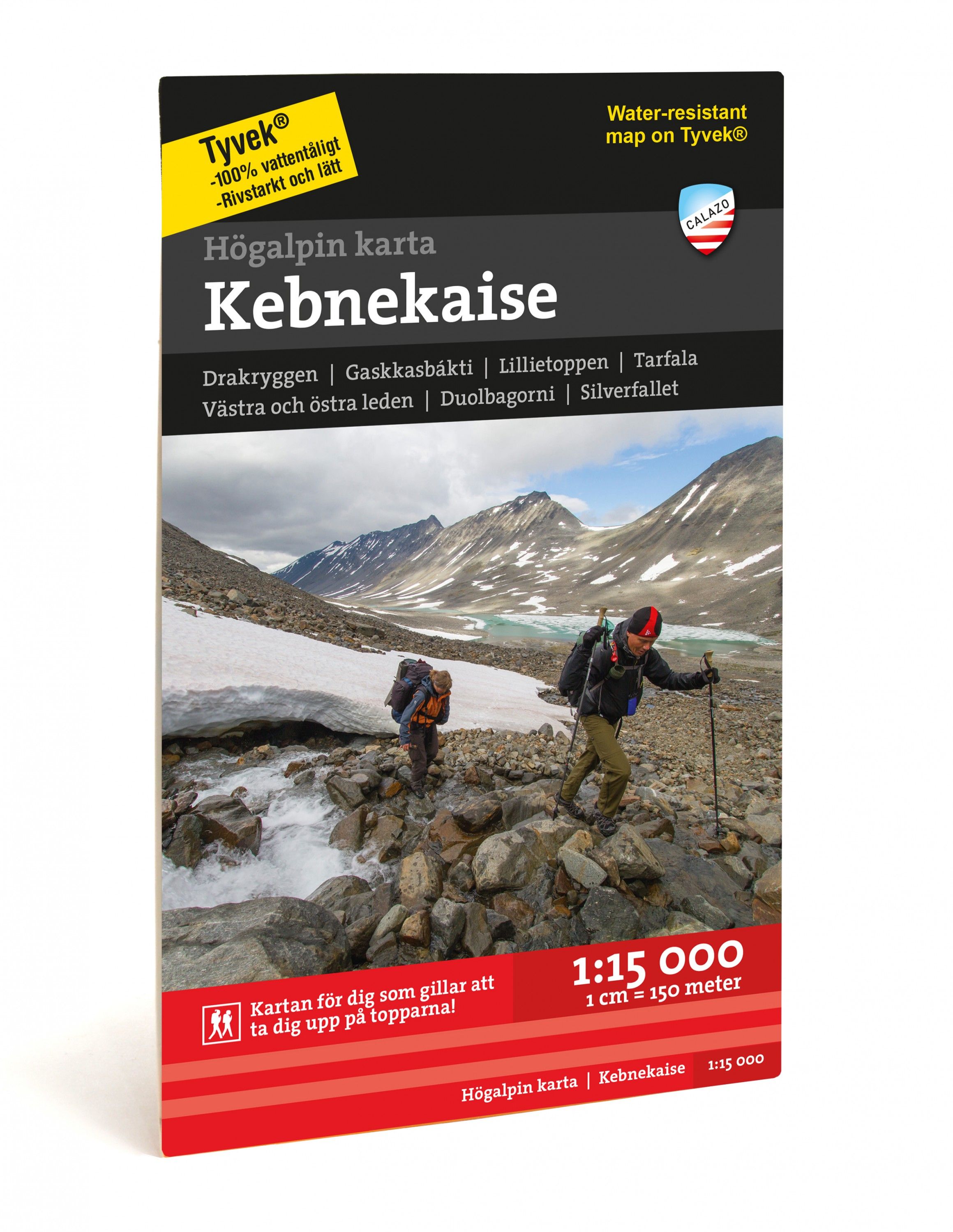 Högalpin karta Kebnekaise 1:15 000