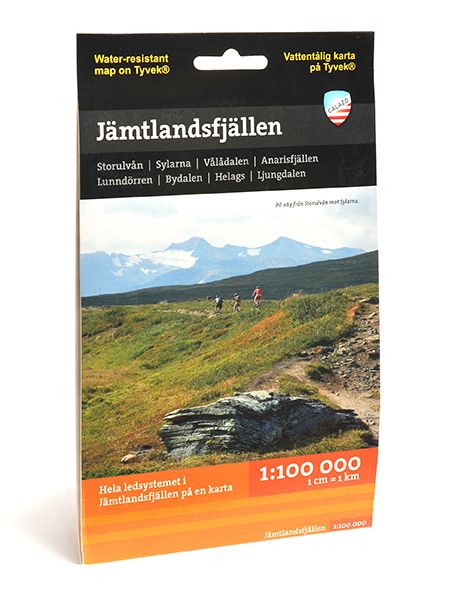 Jämtlandsfjällen tunturikartta, 1:100 000