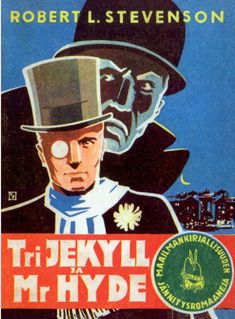 Kirjailijan Robert Louis Stevenson käytetty kirja Tri Jekyll ja mr Hyde