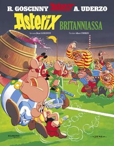 Kirjailijan Goscinny & Uderzo käytetty kirja Asterix Britanniassa