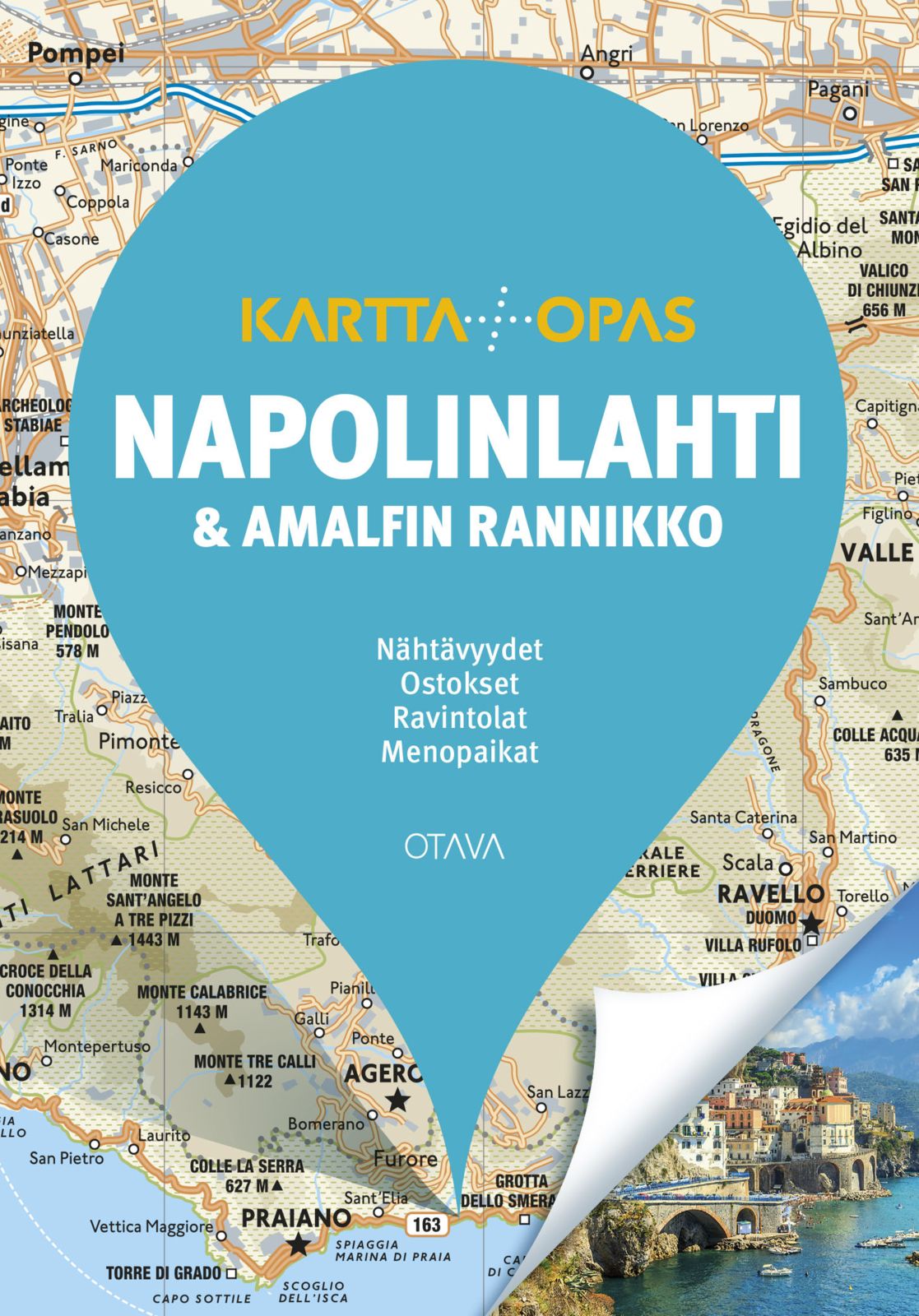 Kirjailijan Silvia Cadrega käytetty kirja Napolinlahti & Amalfin rannikko : kartta + opas : nähtävyydet, ostokset, ravintolat, menopaikat - Napolinlahti ja Amalfin rannikko