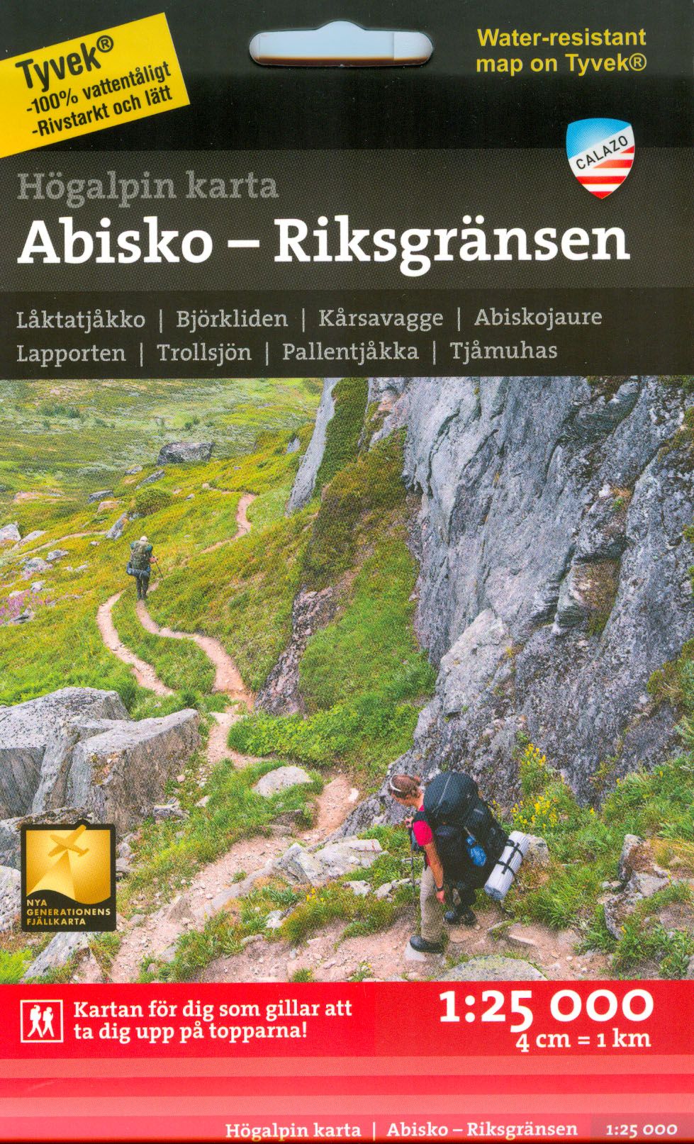 Abisko-Riksgränsen 1:25 000