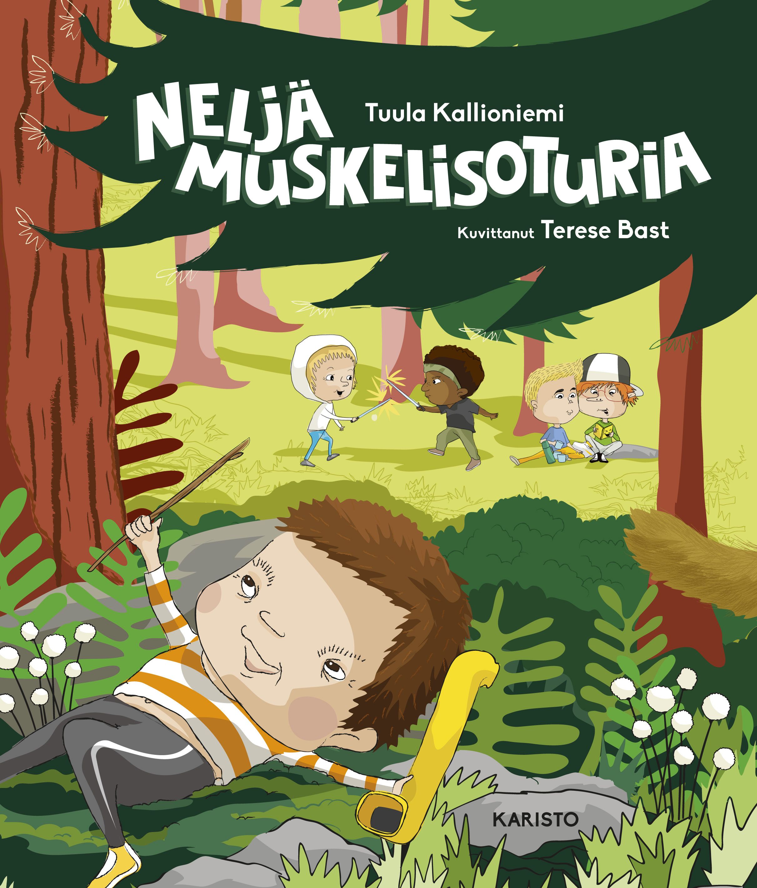 Kirjailijan Tuula Kallioniemi uusi kirja Neljä muskelisoturia