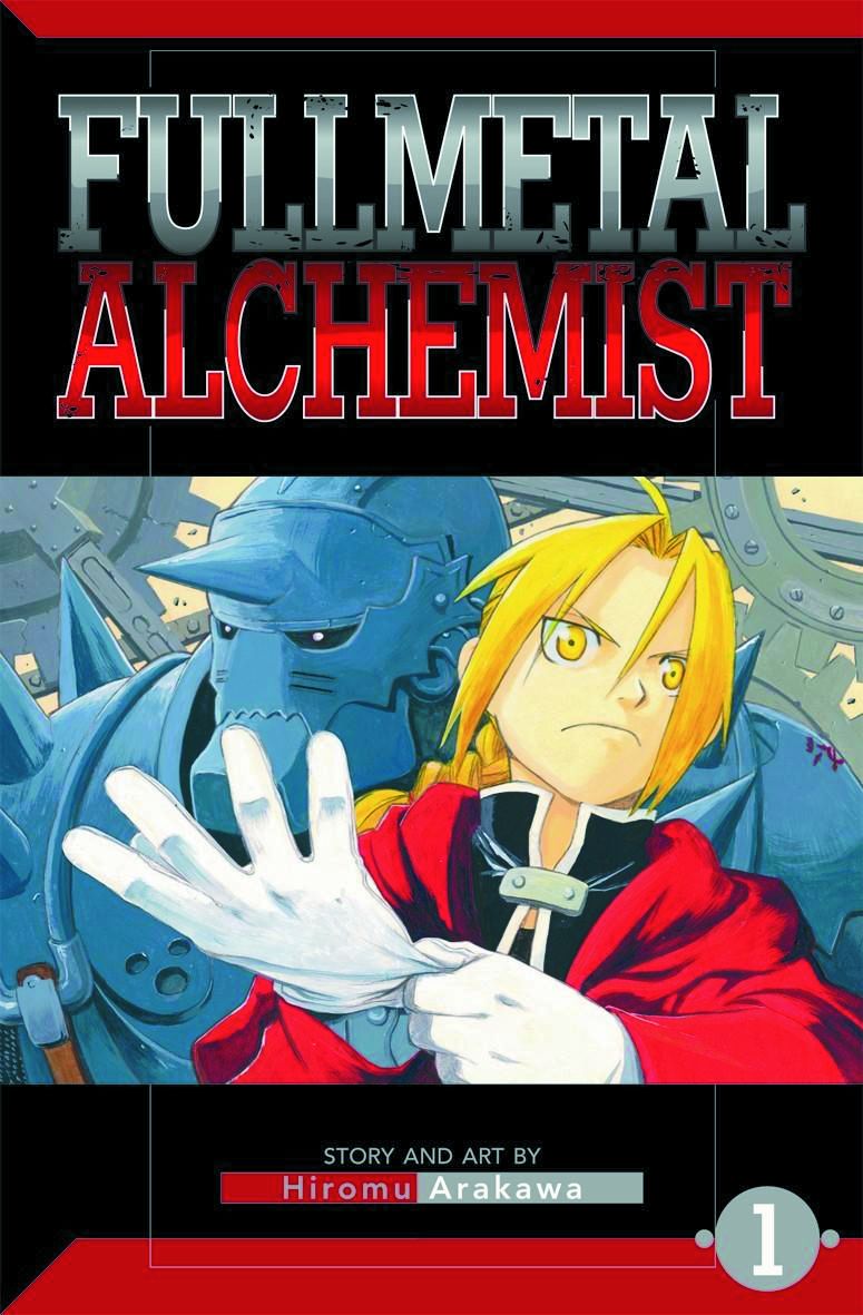 Kirjailijan Hiromu Arakawa käytetty kirja Fullmetal alchemist 1