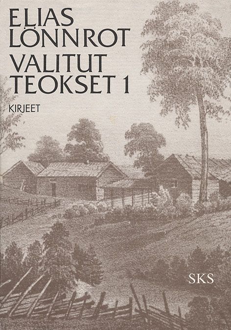 Kirjailijan Elias Lönnrot käytetty kirja Valitut teokset 1-2