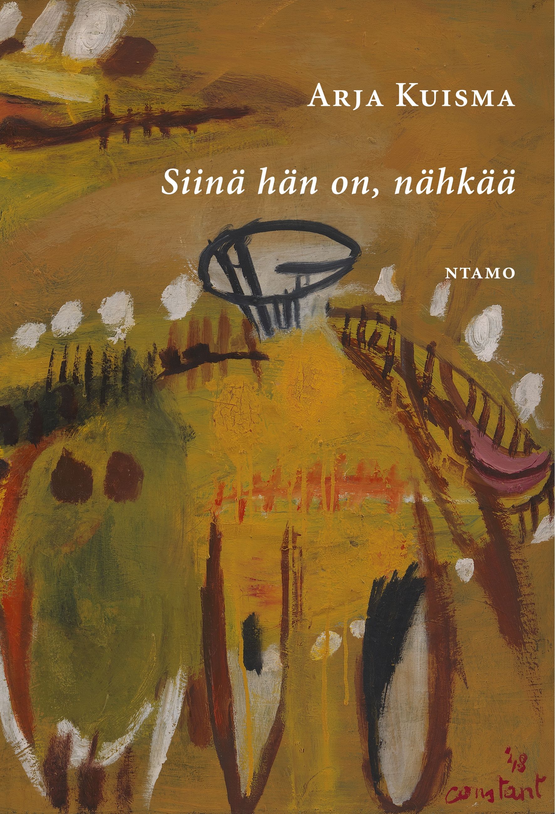 Kirjailijan Arja Kuisma käytetty kirja Siinä hän on, nähkää