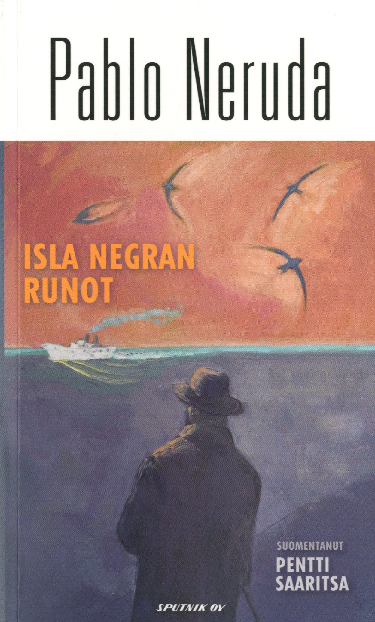 Kirjailijan Pablo Neruda käytetty kirja Isla Negran runot