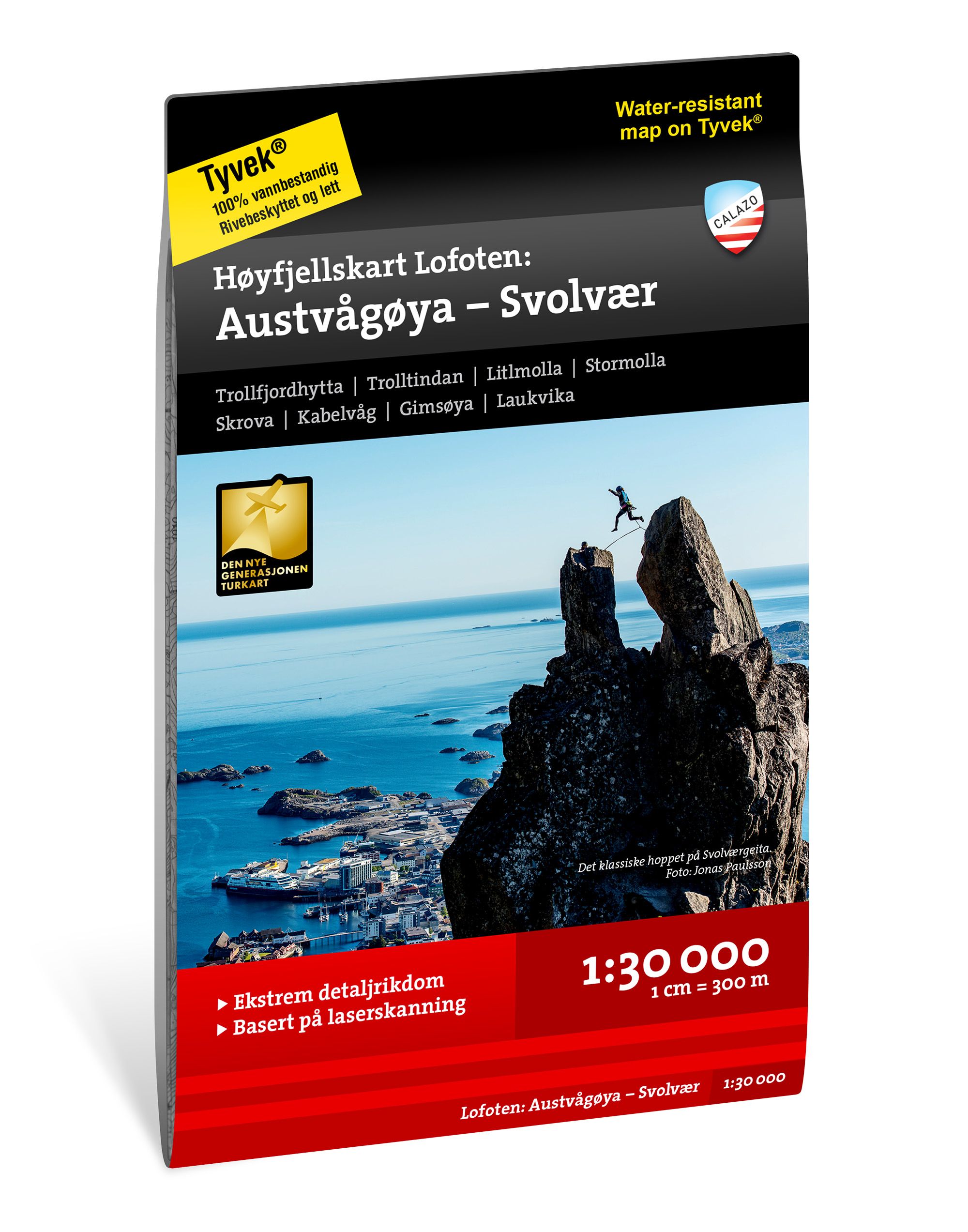 Höyfjellskart Lofoten: Austvågöya - Svolvaer 1:30 000