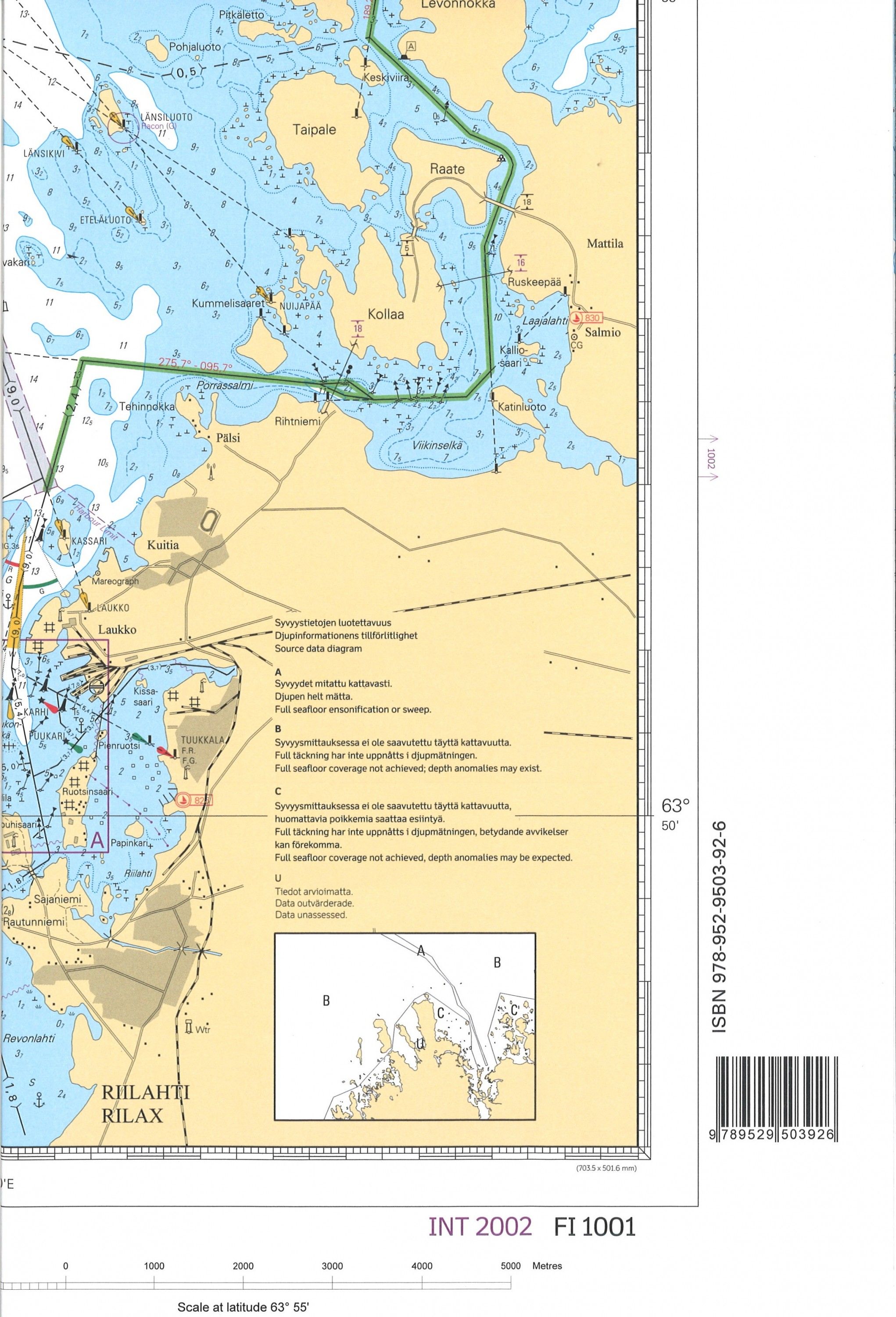 Carta Marina harjoitusmerikartta 1001, 1:50 000