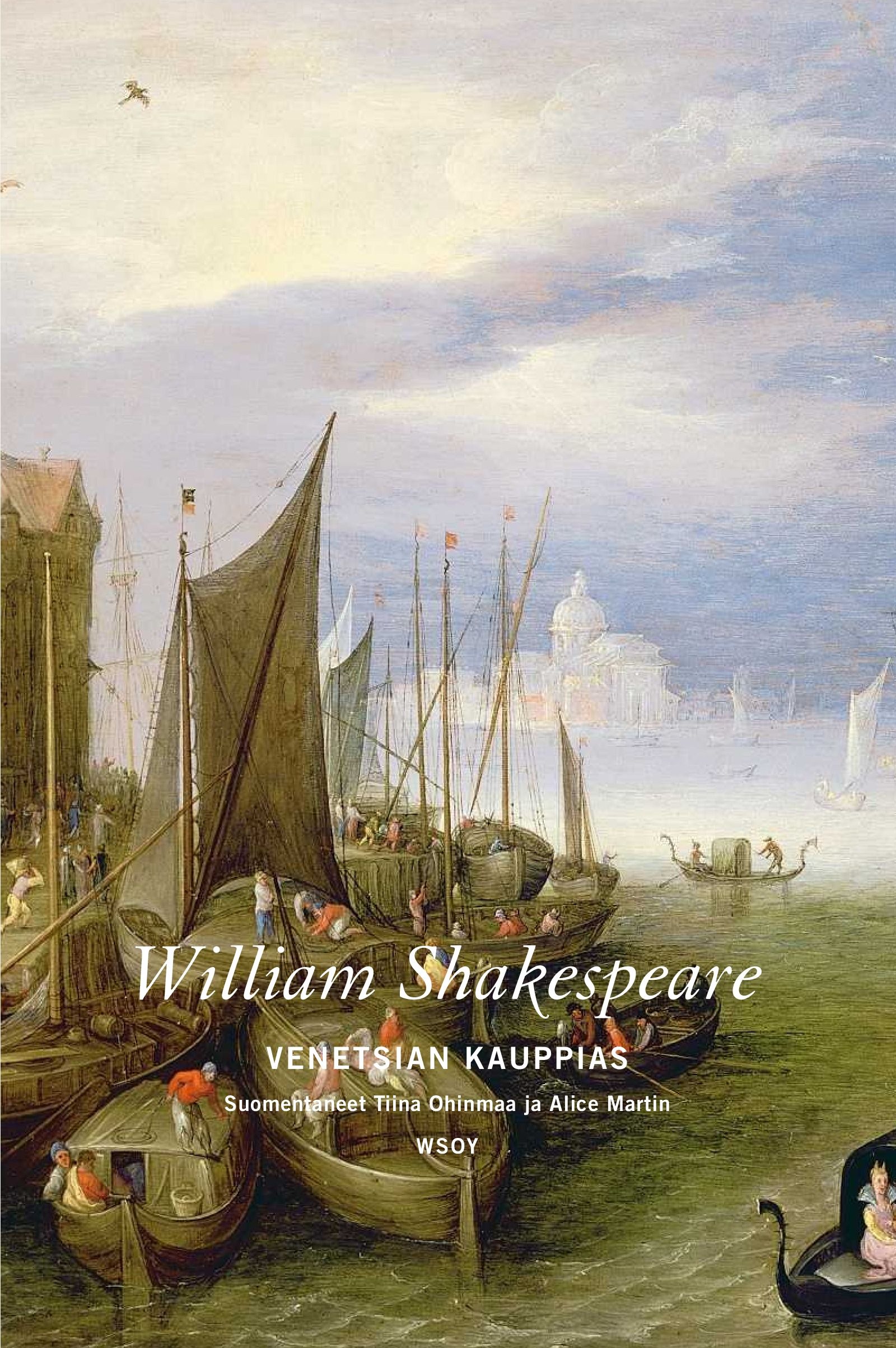 Kirjailijan William Shakespeare käytetty kirja Venetsian kauppias