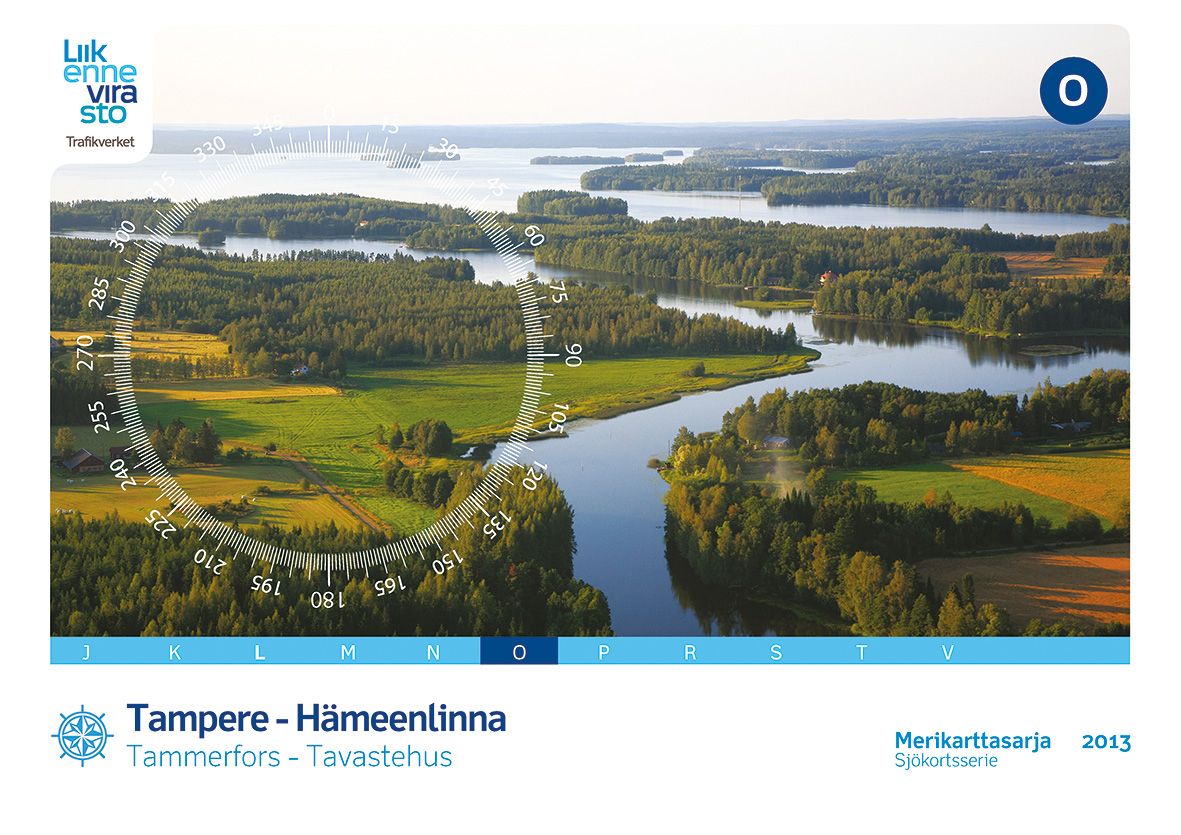 Merikarttasarja O Tampere -Hämeenlinna, Tammerfors - Tavastehus