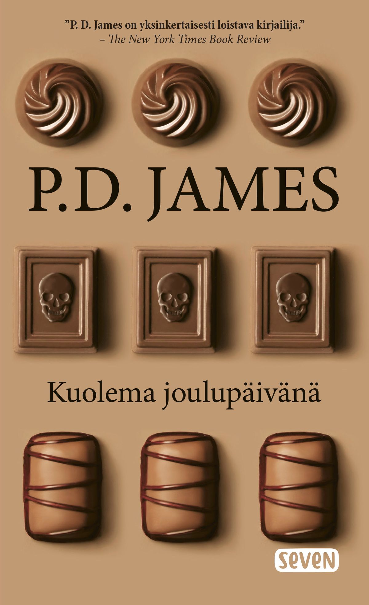 Kirjailijan P. D. James käytetty kirja Kuolema joulupäivänä : kuusi murhaavaa kertomusta
