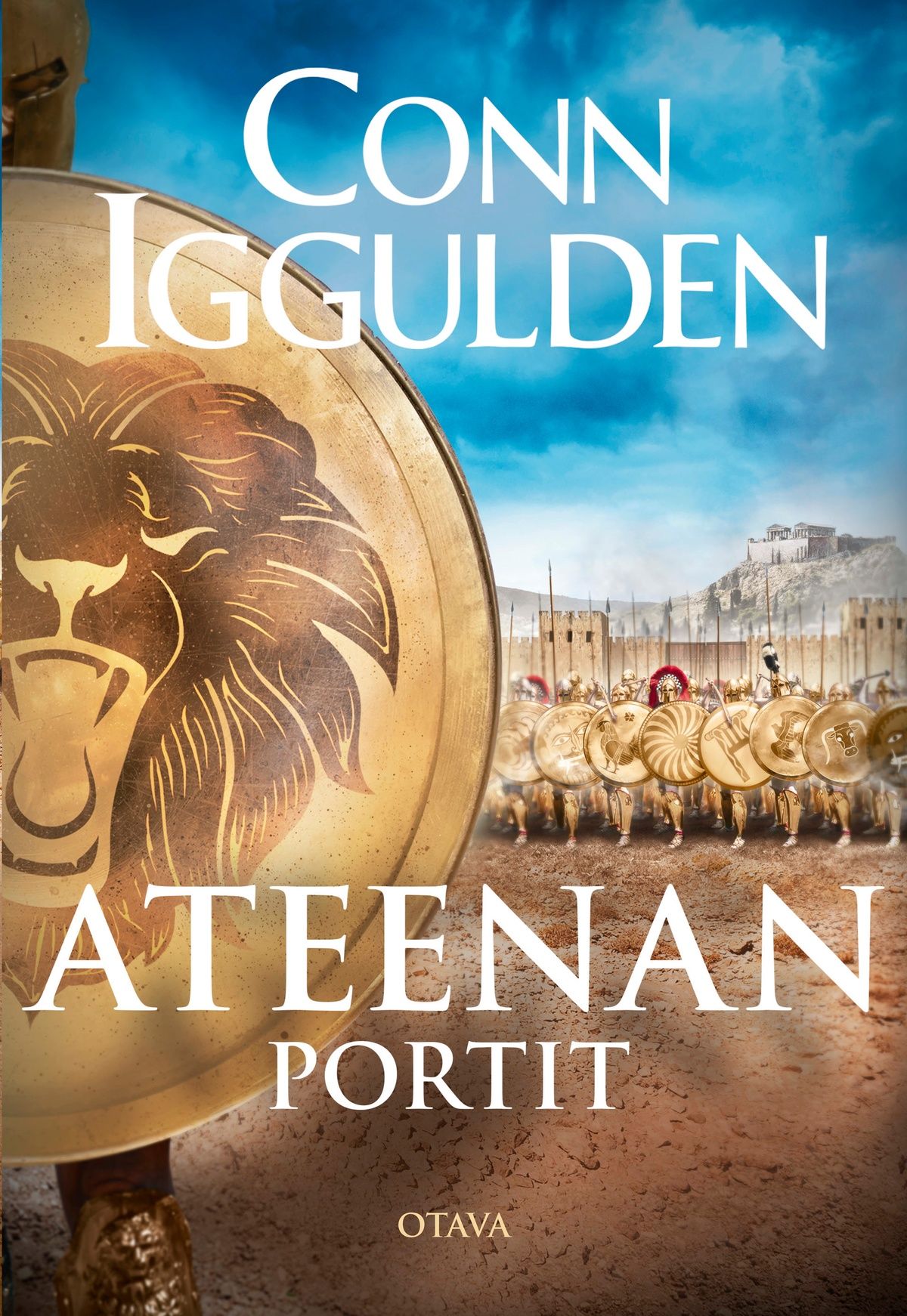 Kirjailijan Conn Iggulden käytetty kirja Ateenan portit