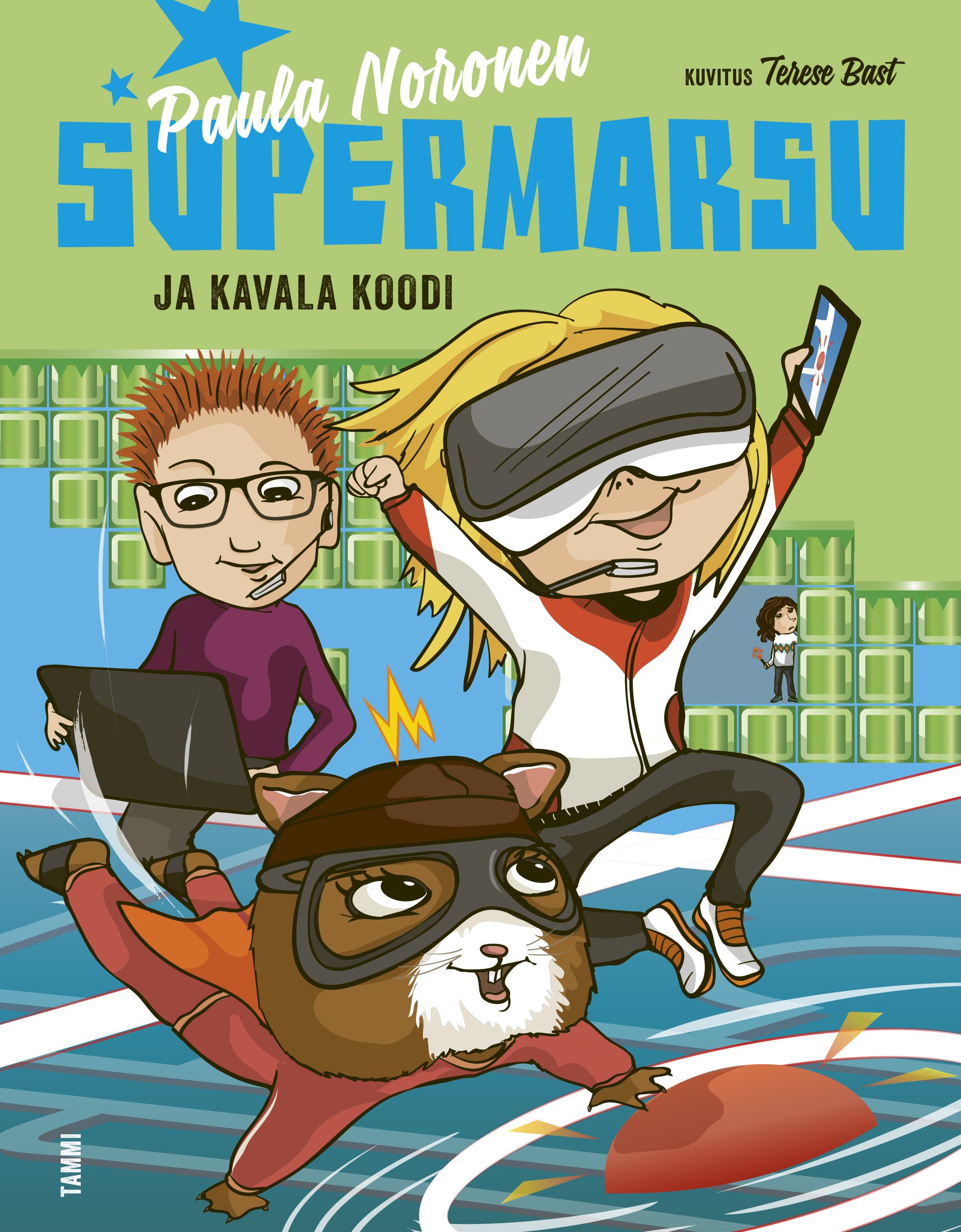 Kirjailijan Paula Noronen käytetty kirja Supermarsu ja kavala koodi (ERINOMAINEN)