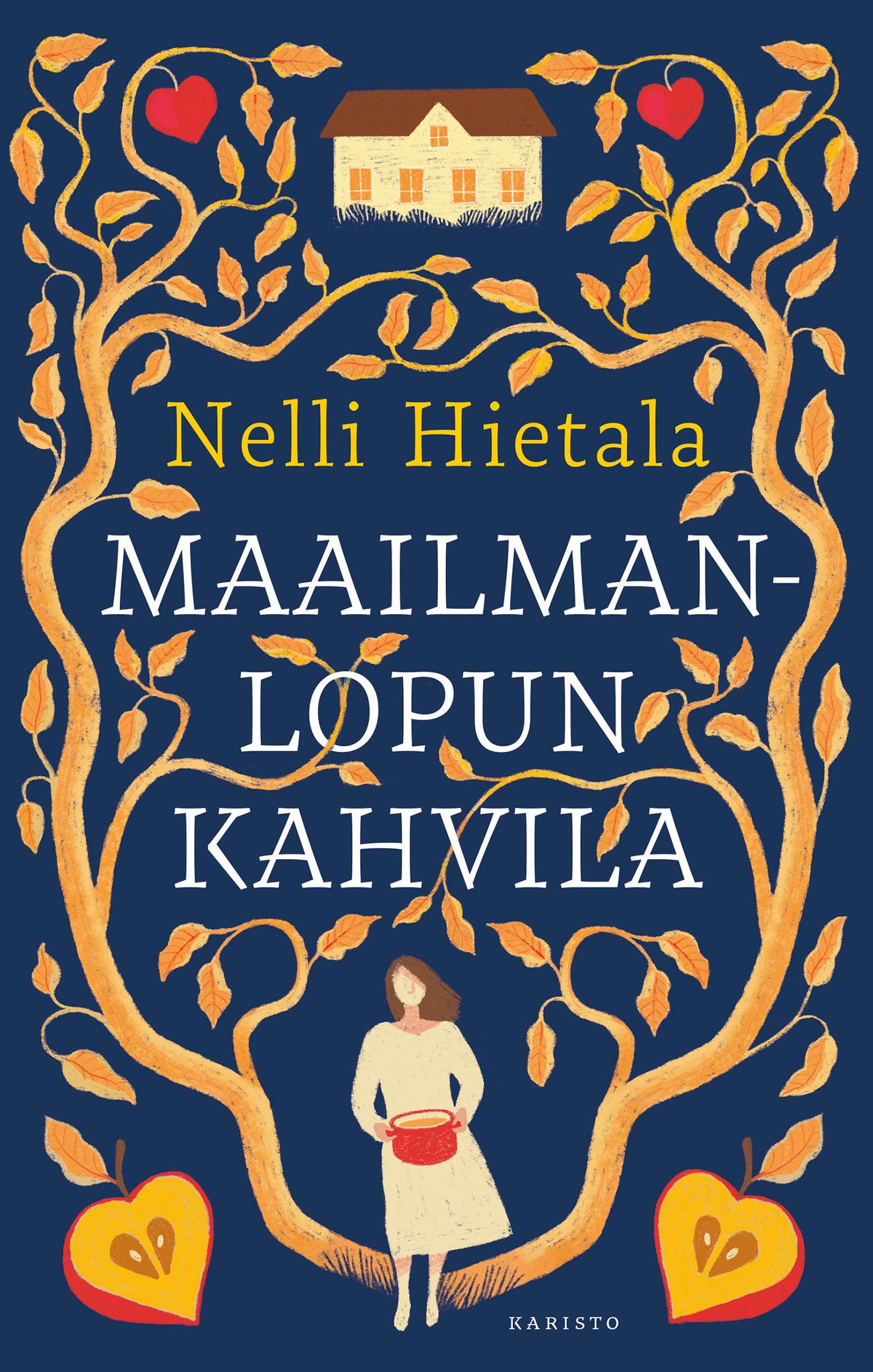 Kirjailijan Nelli Hietala uusi kirja Maailmanlopun kahvila (UUDENVEROINEN)
