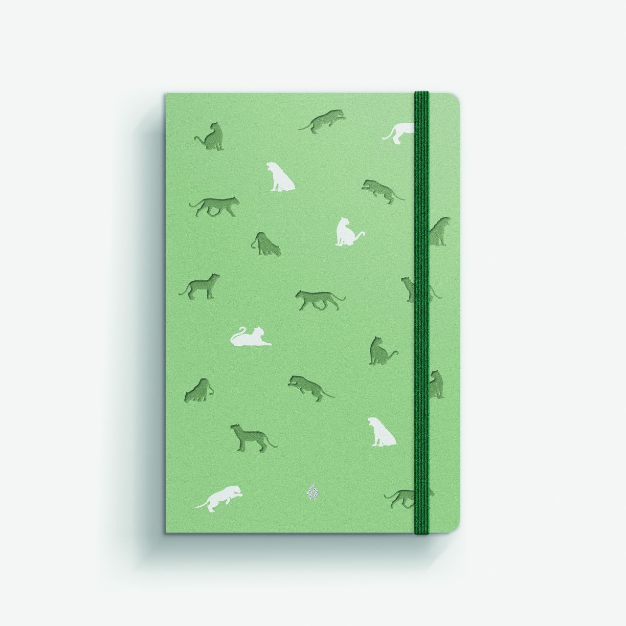 Notebook Deluxe B5, green panther