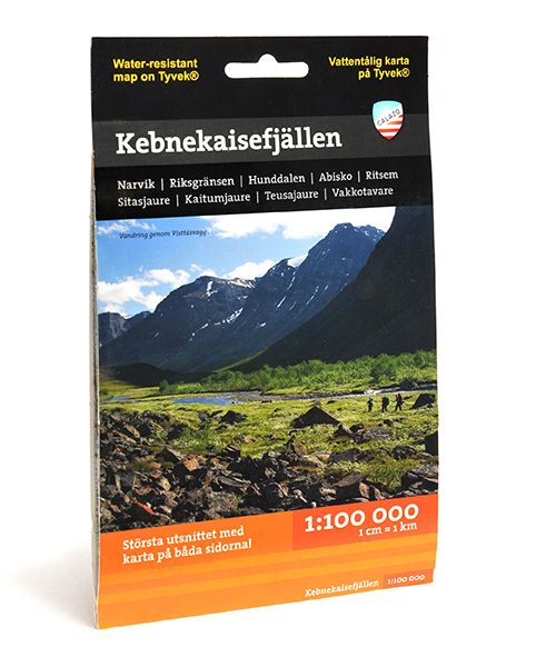 Kebnekaisefjällen fjällkarta, 1:100 000