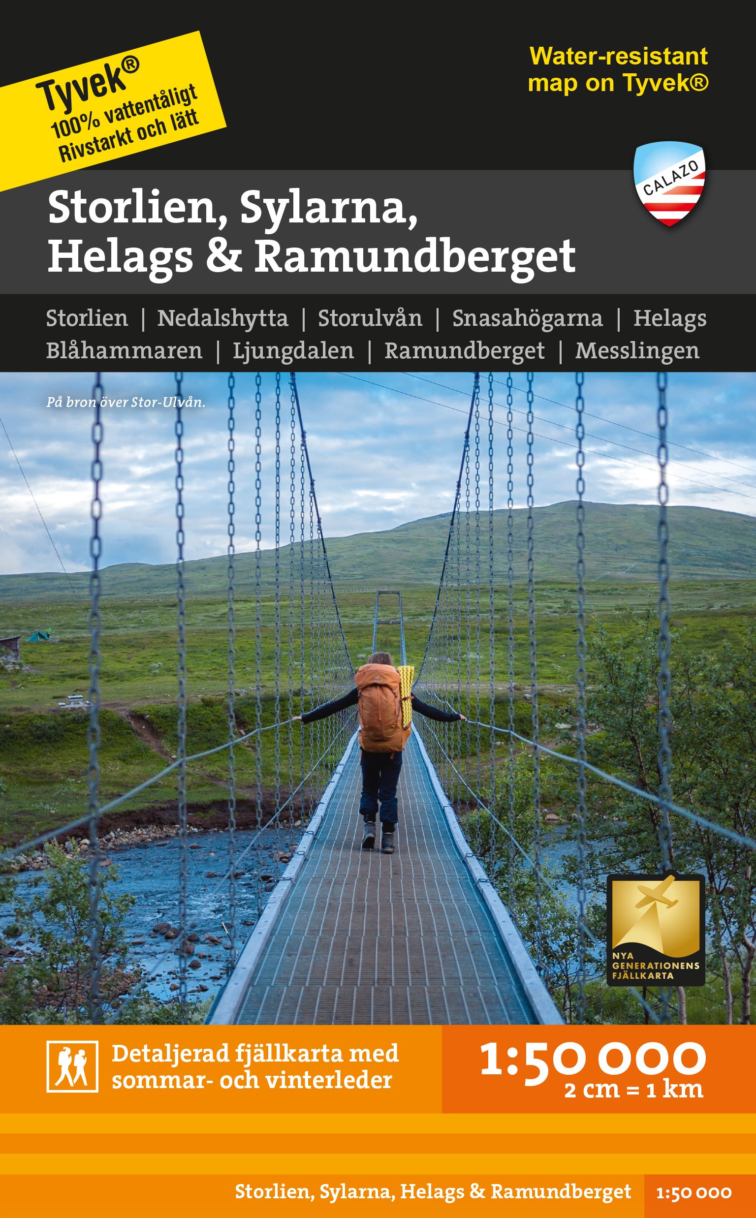 Storlien Sylarna Helags Ramundberget 1: 50 000