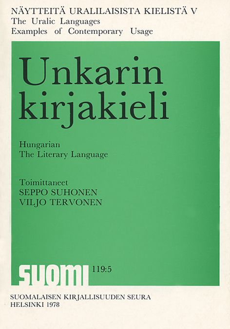 Unkarin kirjakieli - Hungarian