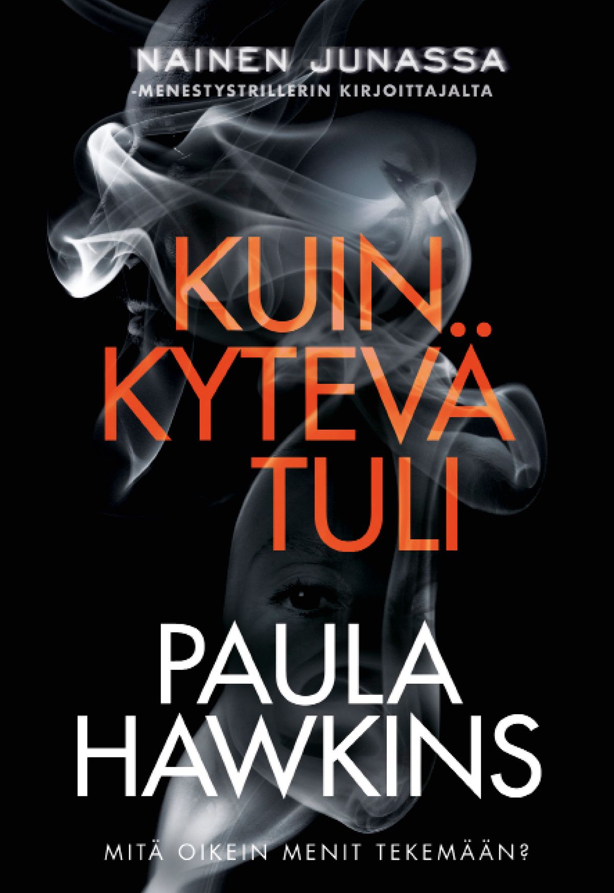Kirjailijan Paula Hawkins uusi kirja Kuin kytevä tuli (UUDENVEROINEN)
