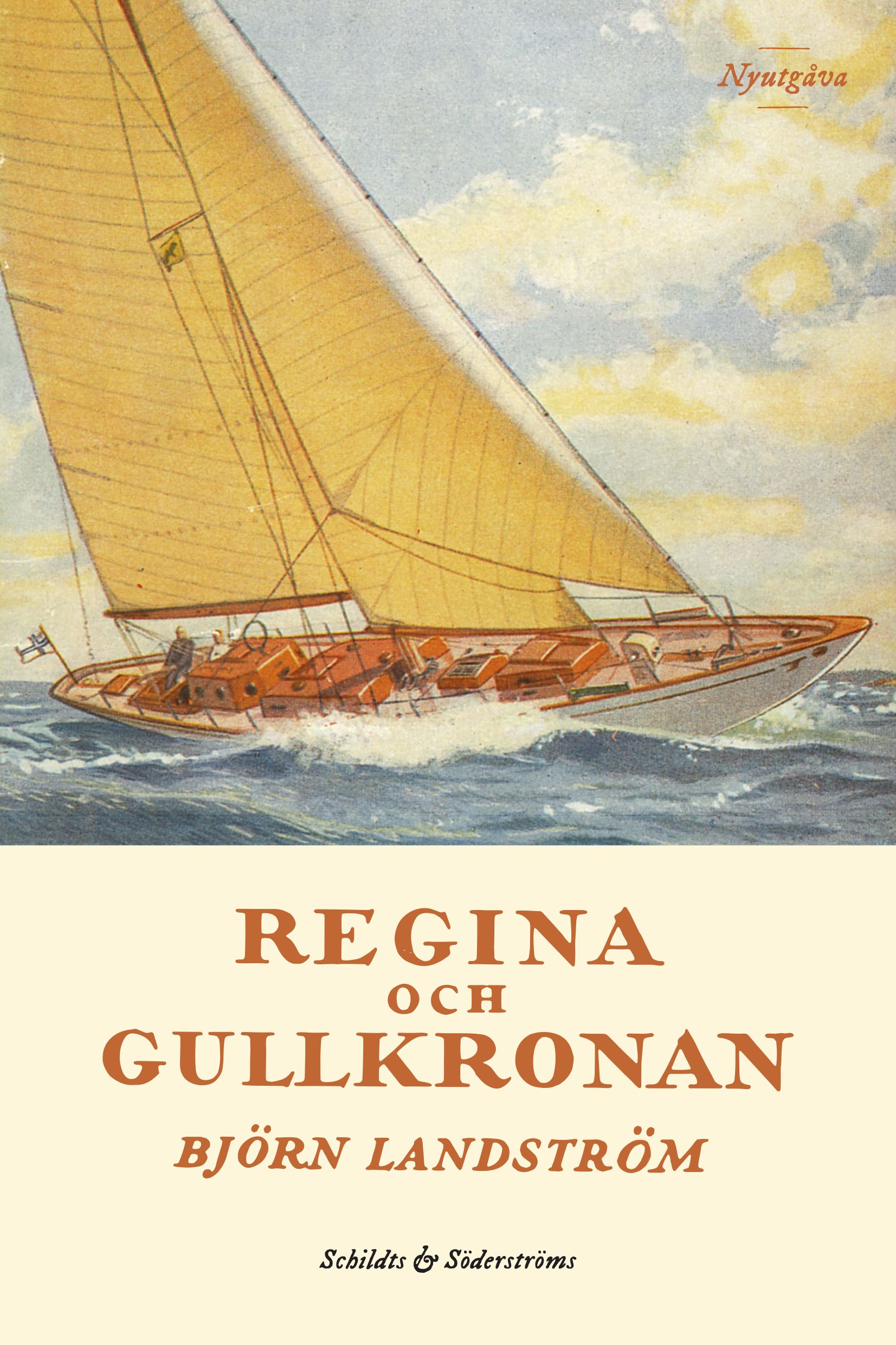 Kirjailijan Björn Landström käytetty kirja Regina och Gullkronan