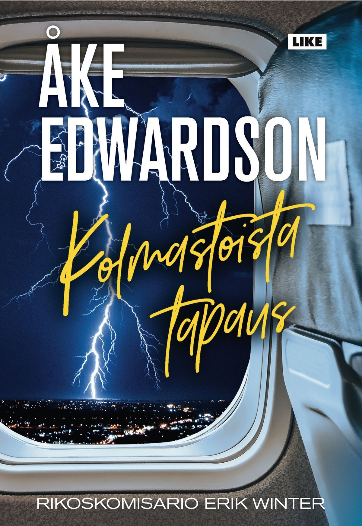 Kirjailijan Åke Edwardson käytetty kirja Kolmastoista tapaus
