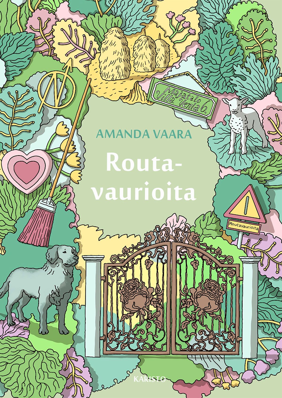 Kirjailijan Amanda Vaara käytetty kirja Routavaurioita