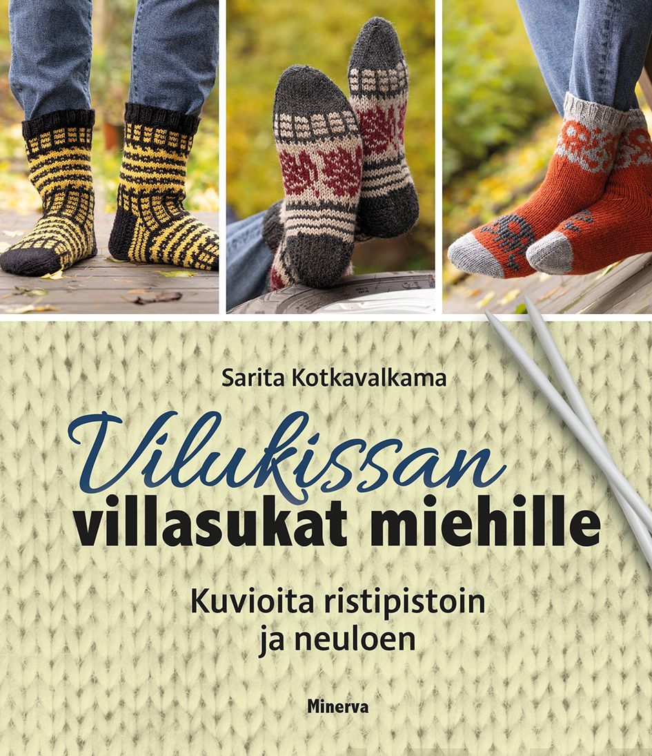 Sarita  Kotkavalkama : Vilukissan villasukat miehille