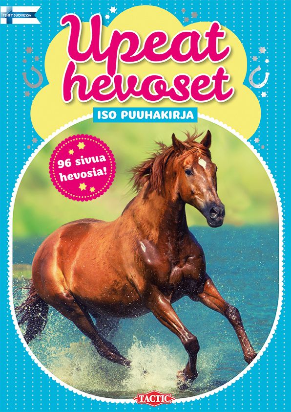 Upeat hevoset iso puuhakirja