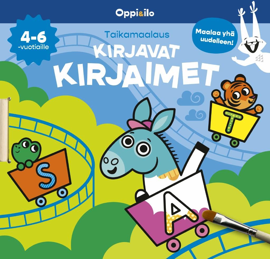 Taikamaalaus Kirjavat kirjaimet -puuhakirja 4-6 v