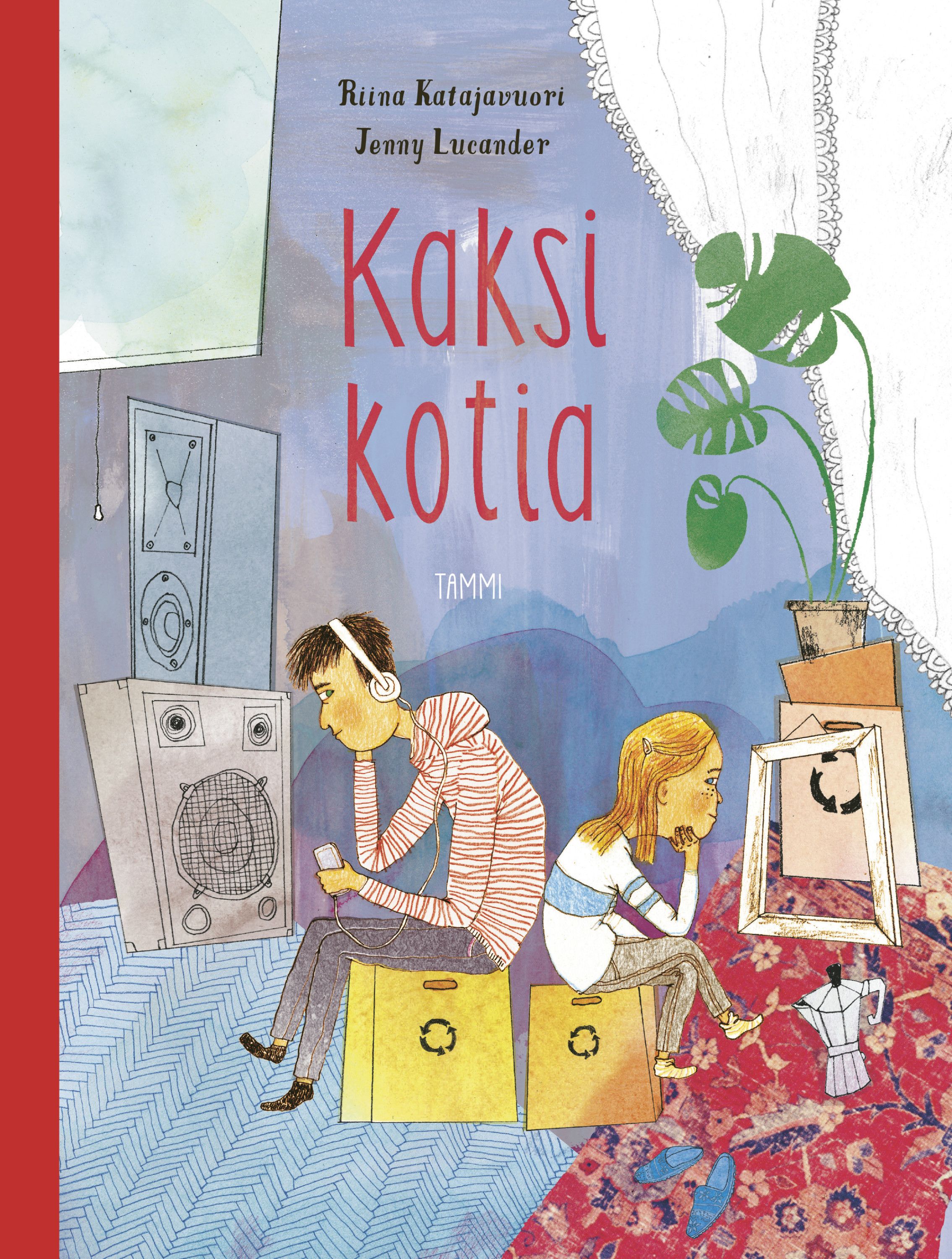 Kirjailijan Riina Katajavuori käytetty kirja Kaksi kotia
