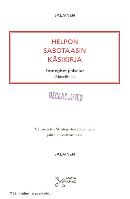 Helpon sabotaasin käsikirja