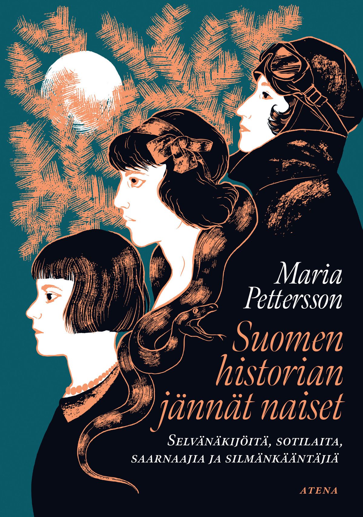 Kirjailijan Maria Pettersson käytetty kirja Suomen historian jännät naiset : selvänäkijöitä, sotilaita, saarnaajia ja silmänkääntäjiä