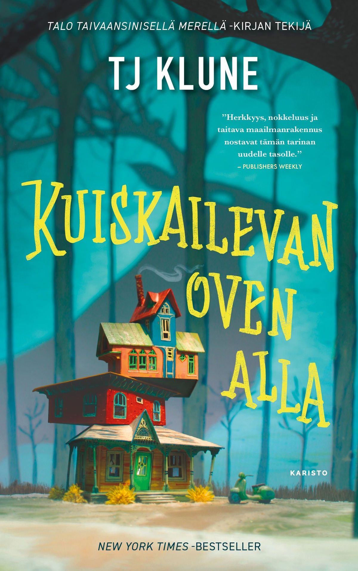 Kirjailijan TJ Klune käytetty kirja Kuiskailevan oven alla
