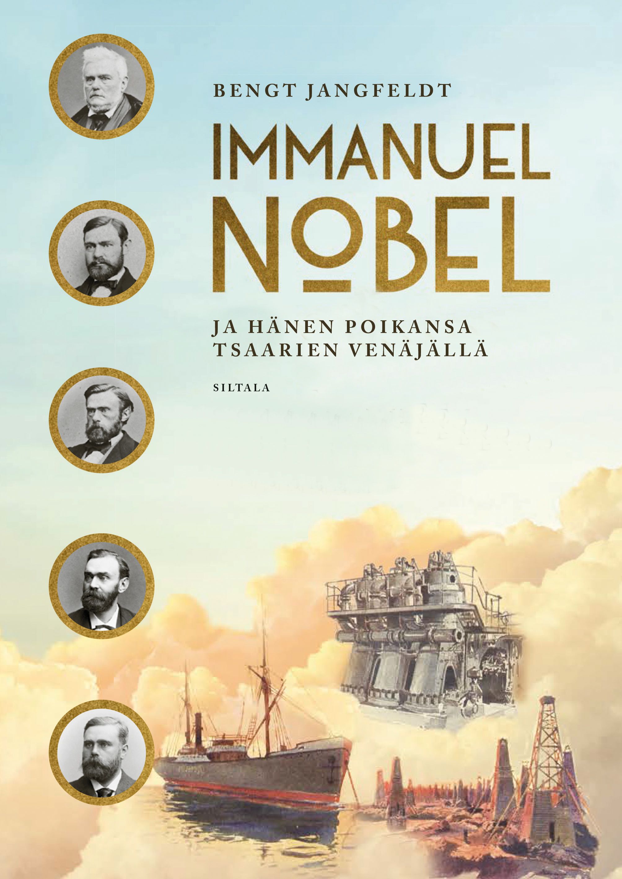 Kirjailijan Bengt Jangfeldt käytetty kirja Immanuel Nobel ja hänen poikansa tsaarien Venäjällä (ERINOMAINEN)
