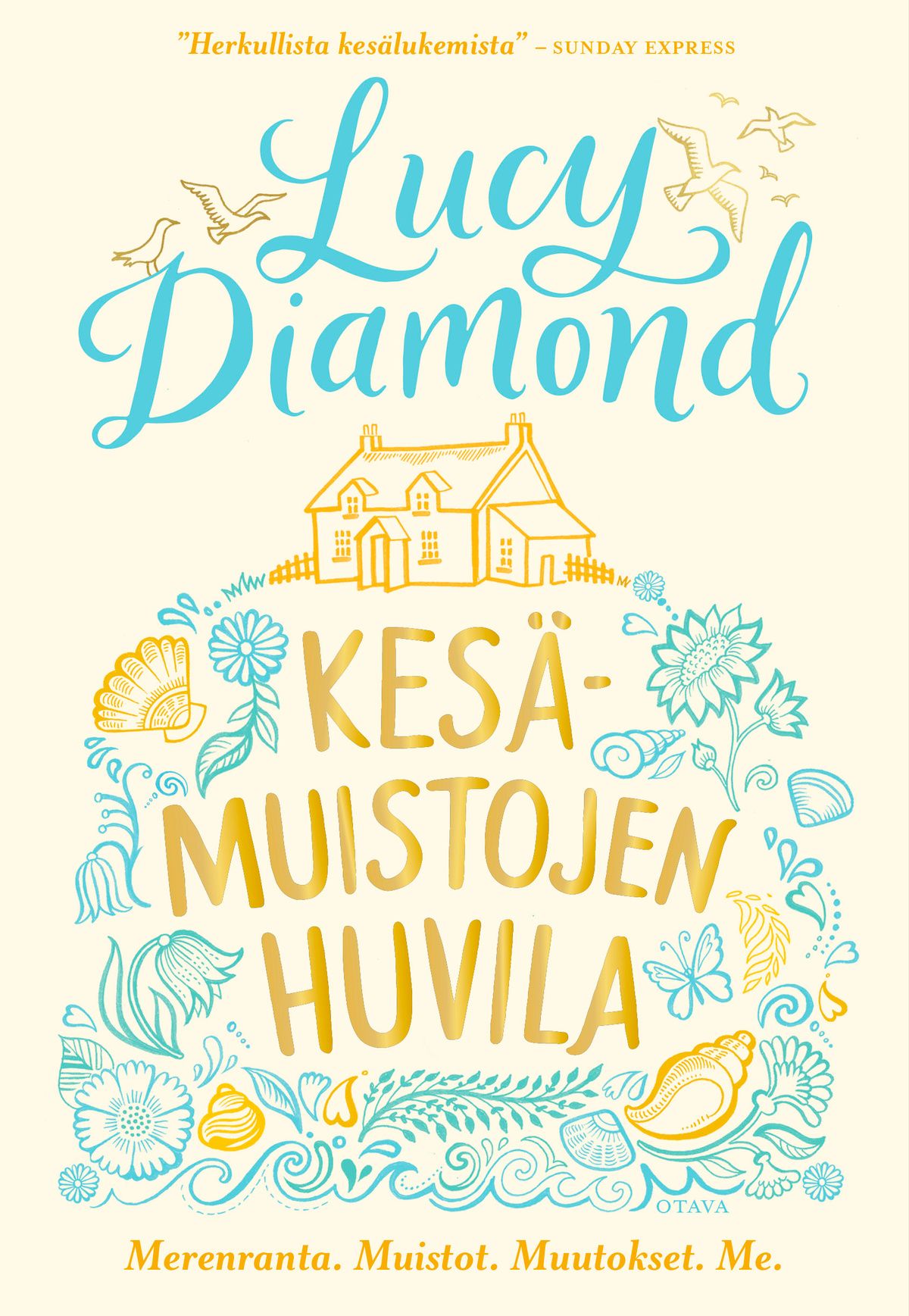 Kesämuistojen huvila -kirjan kansi Lucy Diamondilta
