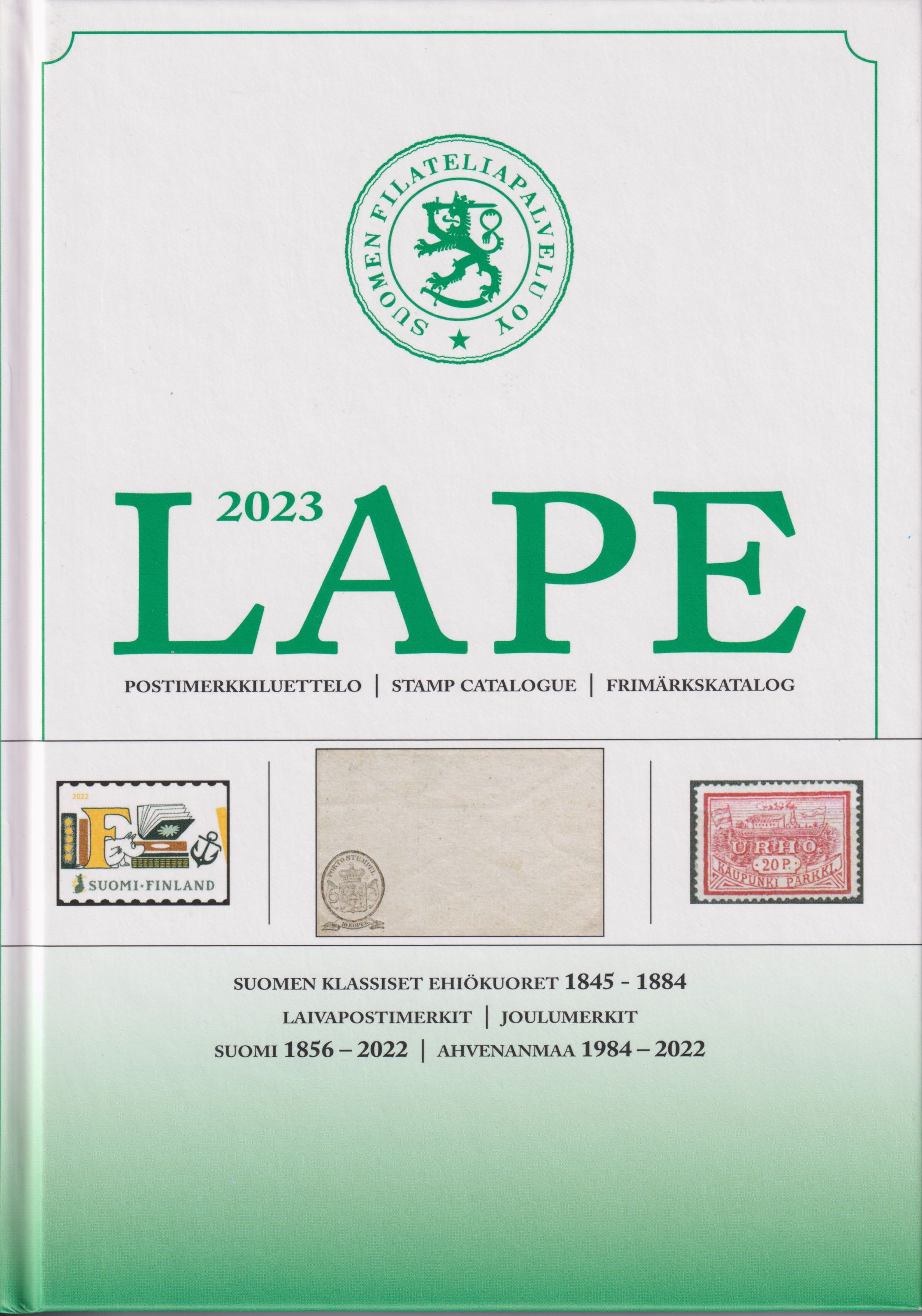 LAPE 2023 Postimerkkiluettelo - Stamp Catalogue - Frimärkskatalog