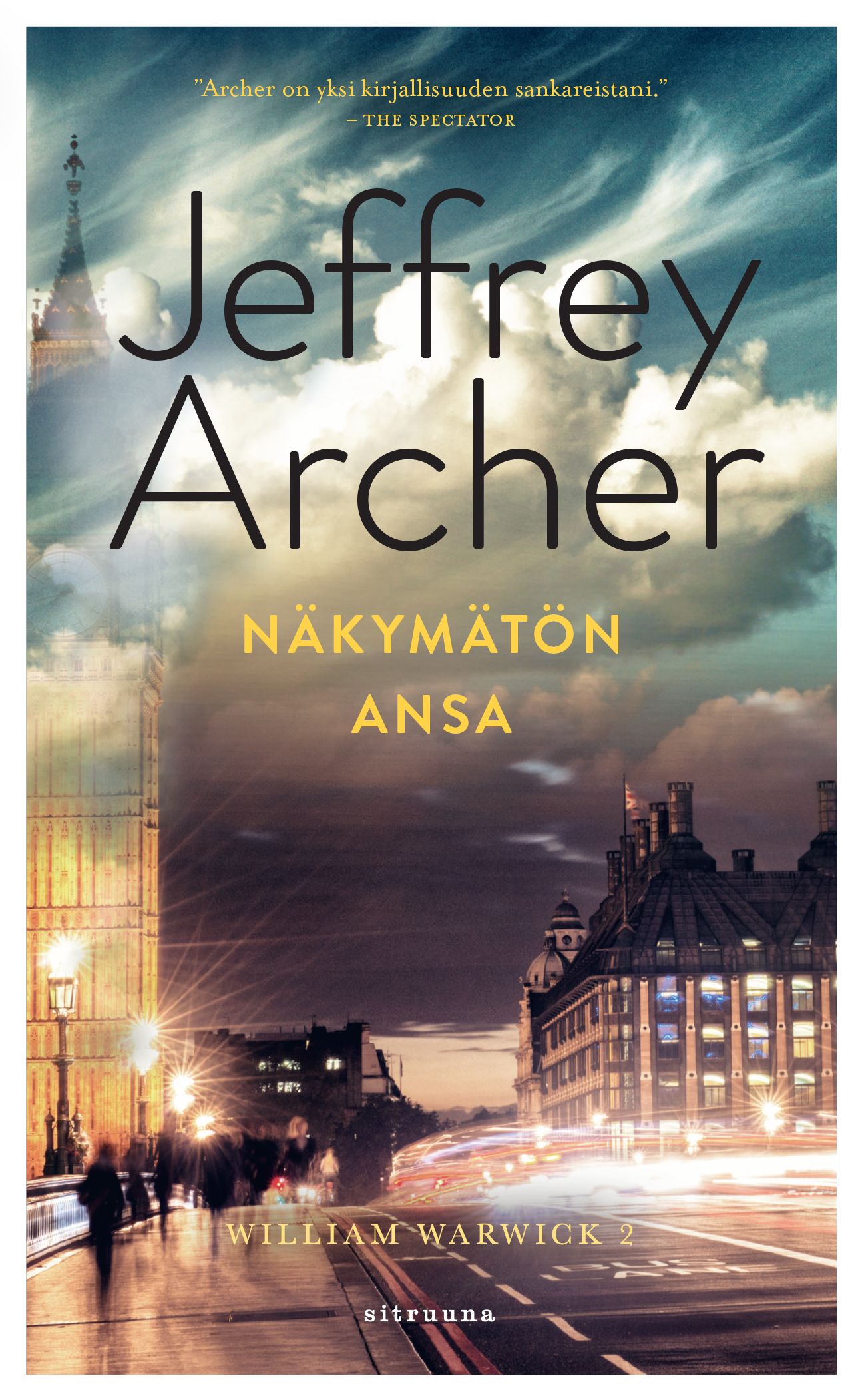 Kirjailijan Jeffrey Archer käytetty kirja Näkymätön ansa