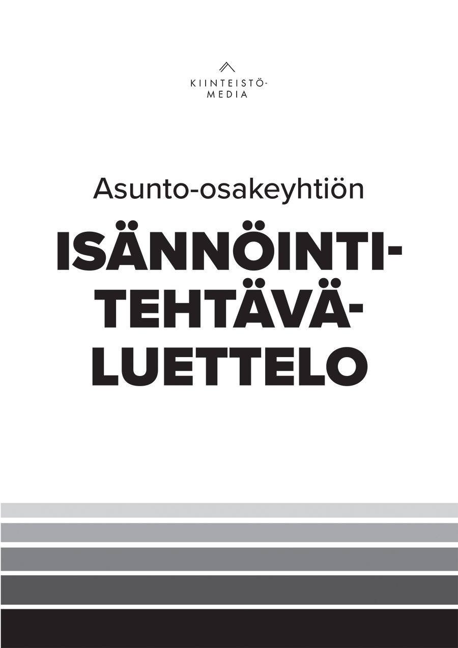 Asunto-osakeyhtiön isännöintitehtäväluettelo