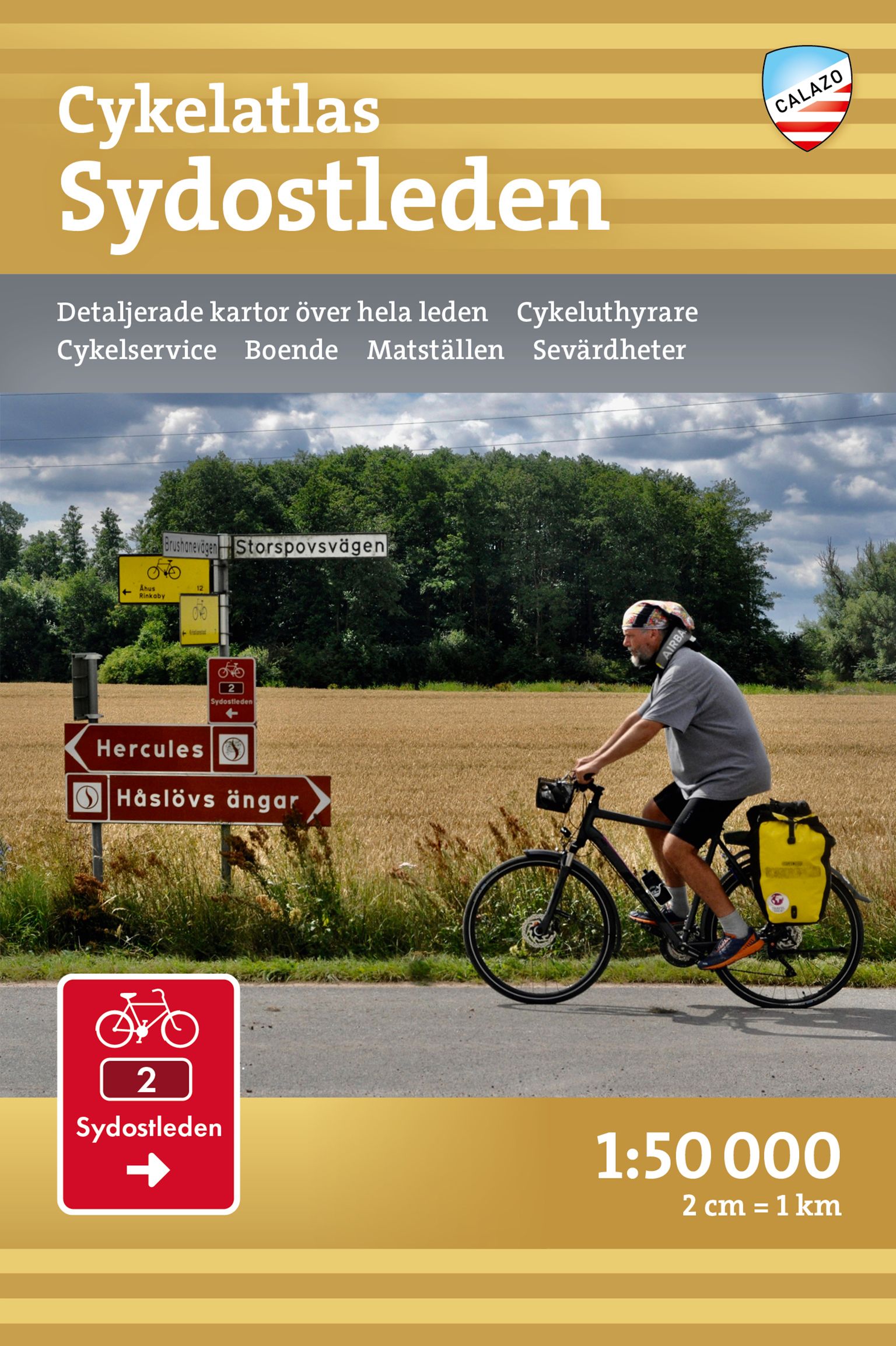 Cykelatlas Sydostleden (1:50.000)