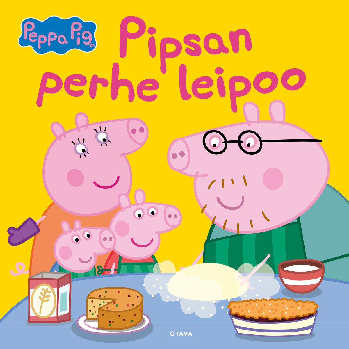 Kirjailijan Heli Venhola käytetty kirja Pipsan perhe leipoo