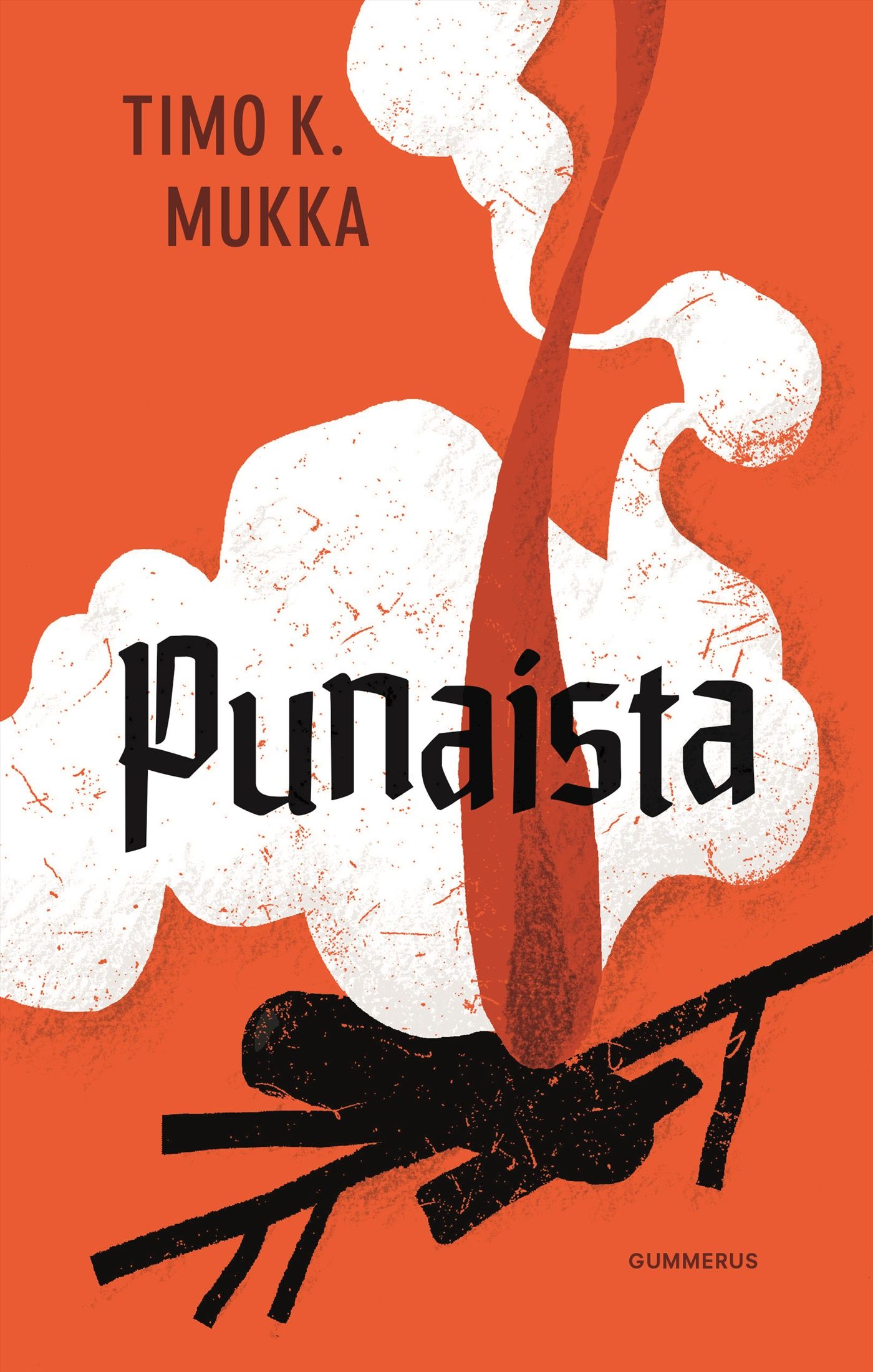 Kirjailijan Timo K. Mukka käytetty kirja Punaista
