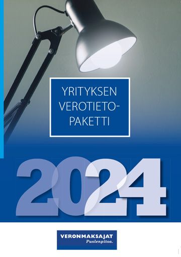 Juha Koponen : Yrityksen verotietopaketti 2024