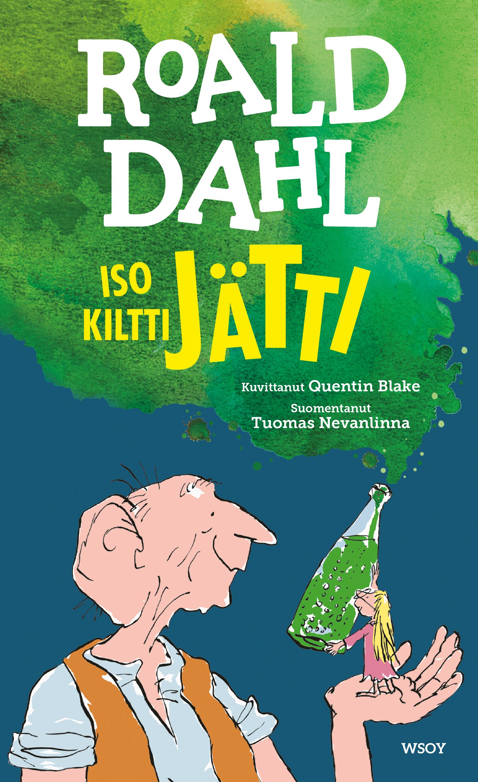 Kirjailijan Roald Dahl käytetty kirja Iso kiltti jätti