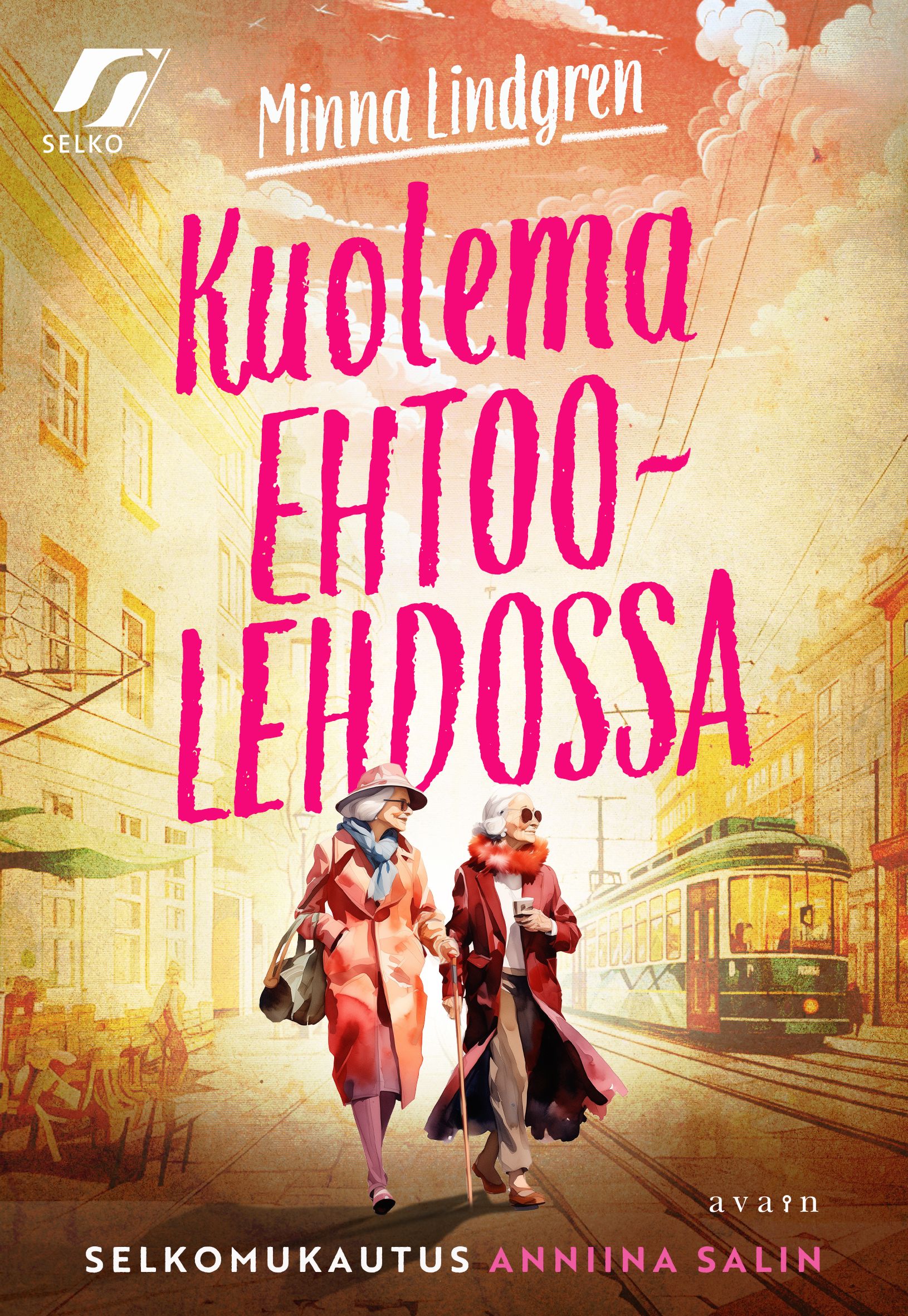 Kirjailijan Minna Lindgren käytetty kirja Kuolema ehtoolehdossa