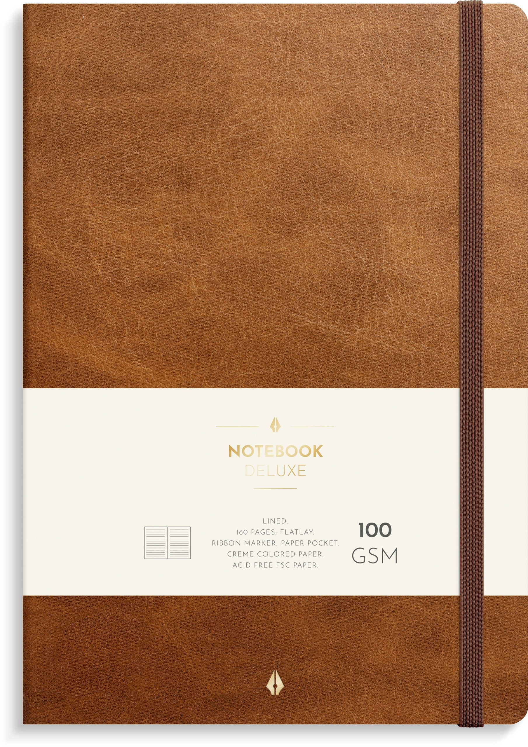 Notebook Deluxe B5 brown