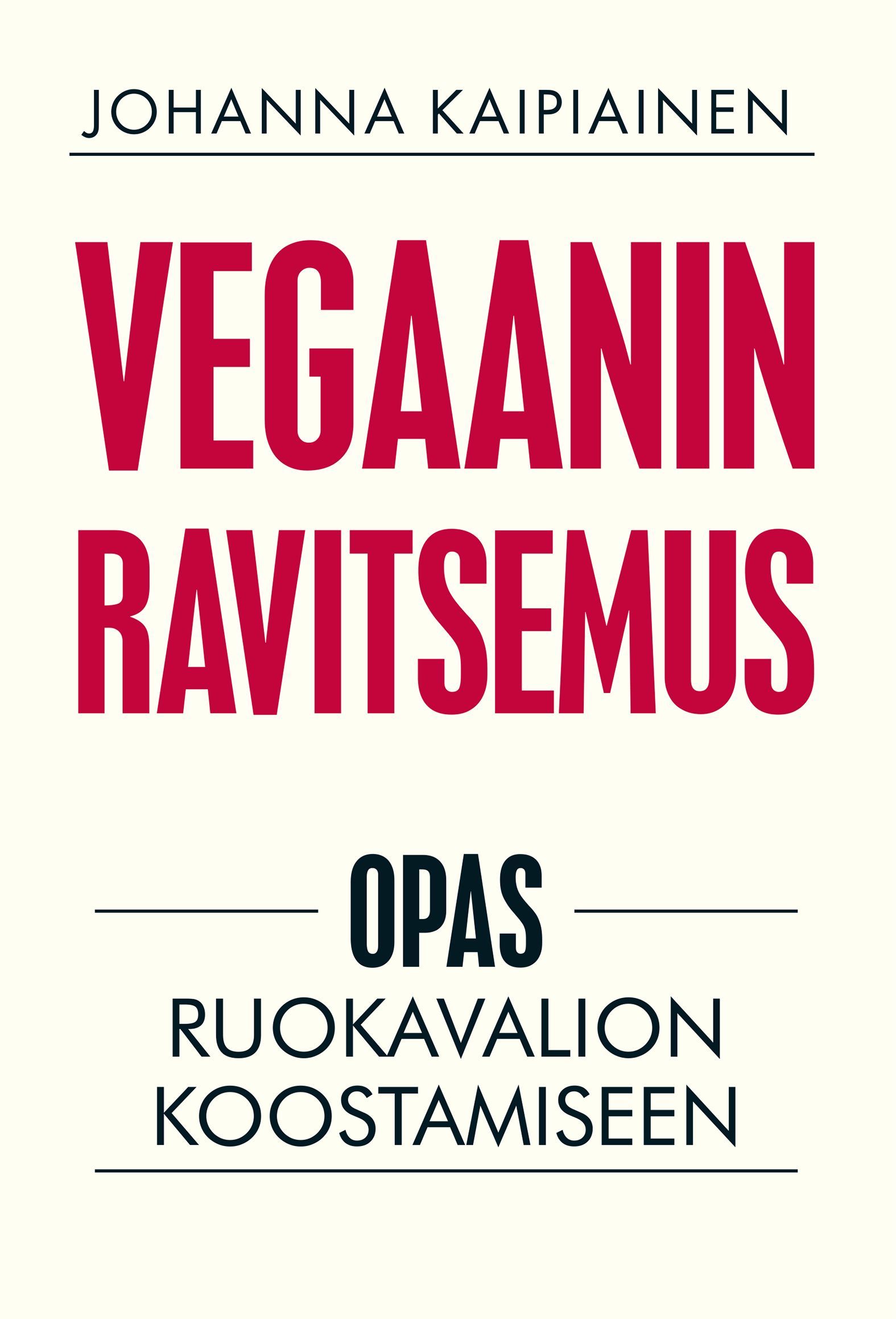 Kirjailijan Johanna Kaipiainen käytetty kirja Vegaanin ravitsemus - Opas ruokavalion koostamiseen